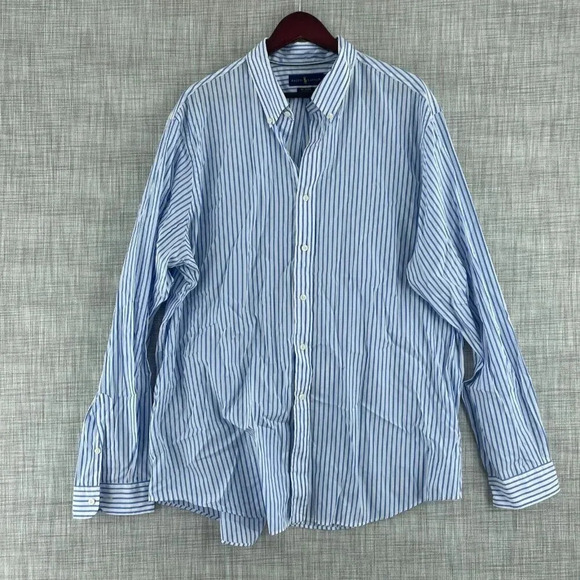 Ralph Lauren Shirt Long Sleeve Button Down Mens XXL 0987 - Picture 1 of 6